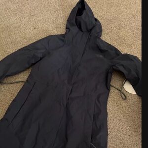 The North Face Women's City Midi Trench Size S Waterproof Hooded Blue NWT $149